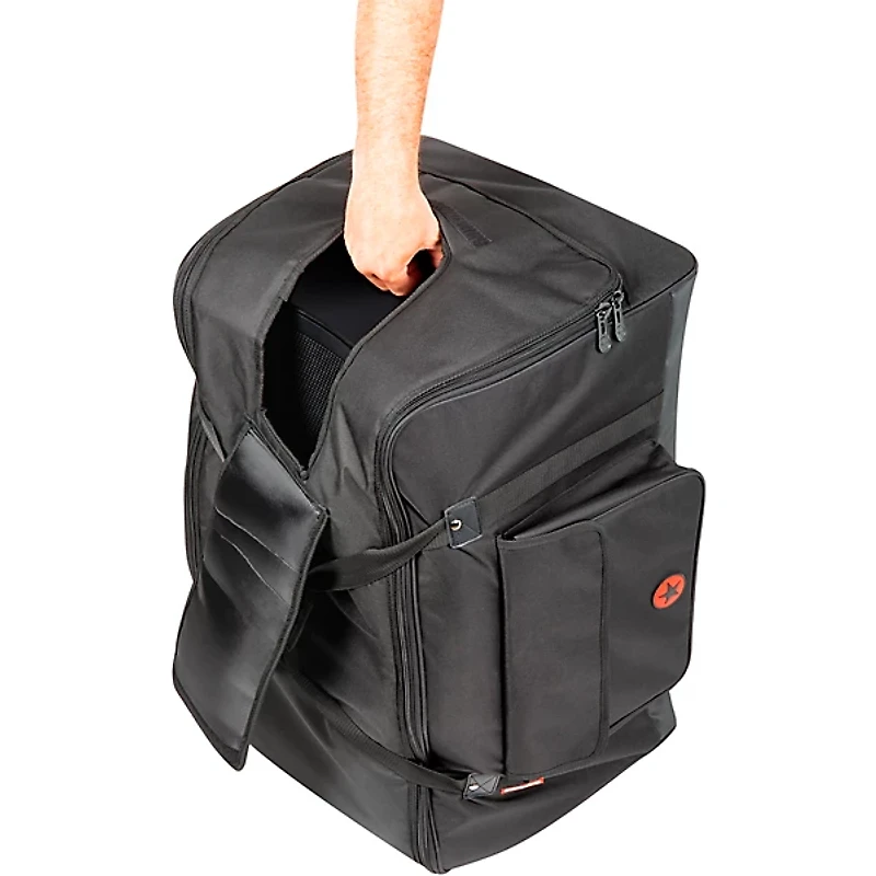 QSC CP12 Powered Speaker Pair With Road Runner Bags