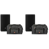 JBL EON712 12" Powered Speaker Pair With Road Runner Bags
