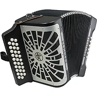 Hohner Compadre Diatonic Accordion - Keys of E/A/D - Black Black