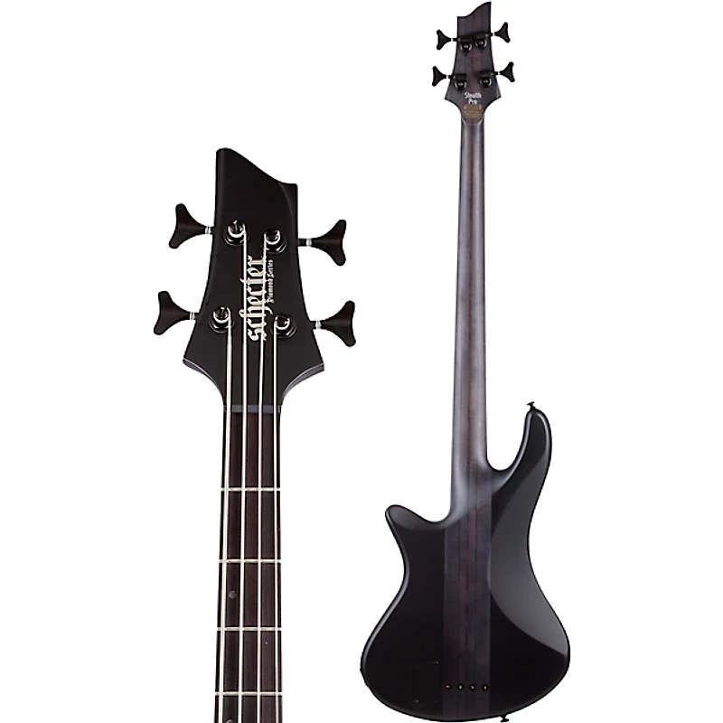 Schecter Guitar Research Stiletto-4 Stealth Pro Satin Black