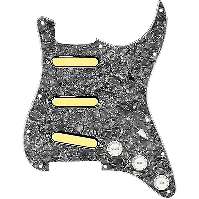 920D Custom Gold Foil Loaded Pickguard For Strat With Pickups and Knobs and S5W-BL-V Wiring Harness