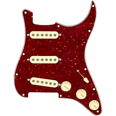 920D Custom Texas Grit Loaded Pickguard for Strat With Aged White Pickups and Knobs and S5W-BL-V Wiring Harness