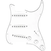 920D Custom Texas Grit Loaded Pickguard for Strat With White Pickups and Knobs and S5W Wiring Harness