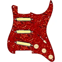 920D Custom Gold Foil Loaded Pickguard For Strat With Aged White Pickups and Knobs and S5W Wiring Harness