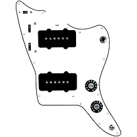920D Custom JM Grit Loaded Pickguard for Jazzmaster With Black Pickups and Knobs and JMH-V Wiring Harness