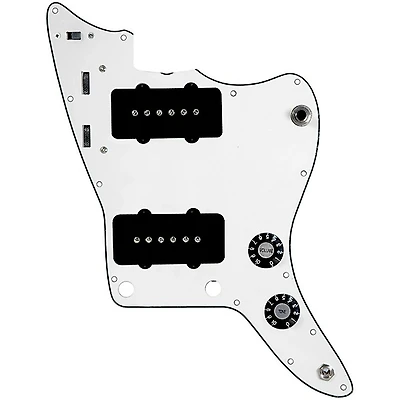 920D Custom JM Grit Loaded Pickguard for Jazzmaster With Black Pickups and Knobs and JMH-V Wiring Harness