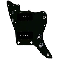 920D Custom JM Grit Loaded Pickguard for Jazzmaster With Black Pickups and Knobs and JMH-V Wiring Harness
