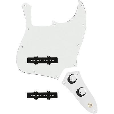 920D Custom Jazz Bass Loaded Pickguard With Pocket (Vintage) Pickups and JB-CON-CH-BK Control Plate