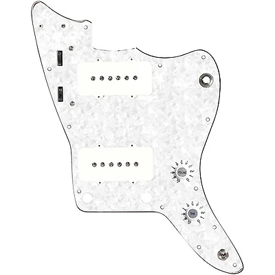 920D Custom JM Vintage Loaded Pickguard for Jazzmaster With White Pickups and Knobs and JMH-V Wiring Harness