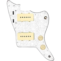 920D Custom JM Grit Loaded Pickguard for Jazzmaster With Aged White Pickups and Knobs and JMH-V Wiring Harness