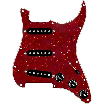920D Custom Texas Vintage Loaded Pickguard for Strat With Black Pickups and S7W Wiring Harness