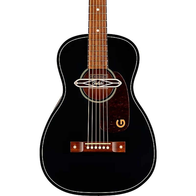 Gretsch Guitars Jim Dandy Deltoluxe Parlor Acoustic-Electric Guitar Black Top