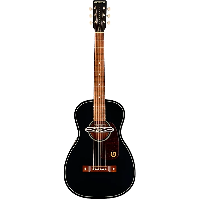 Gretsch Guitars Jim Dandy Deltoluxe Parlor Acoustic-Electric Guitar Black Top