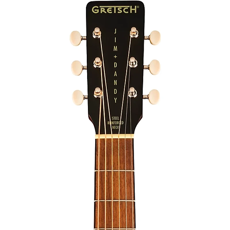 Gretsch Guitars Jim Dandy Deltoluxe Parlor Acoustic-Electric Guitar Black Top
