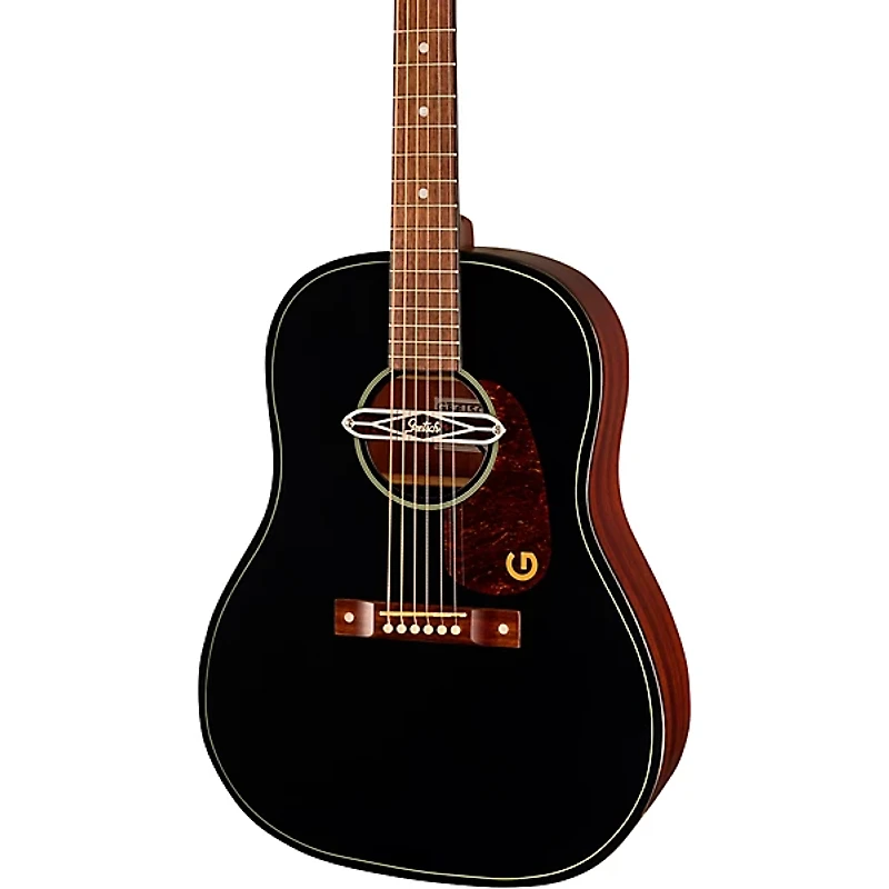 Gretsch Guitars Jim Dandy Deltoluxe Dreadnought Acoustic-Electric Guitar Black Top