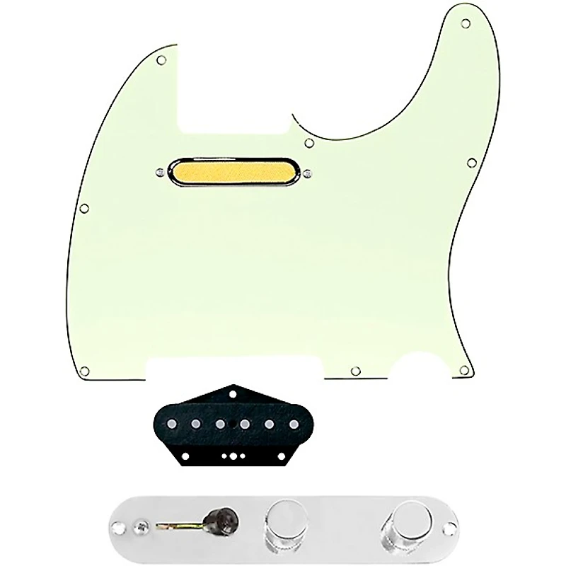 920D Custom Gold Foil Loaded Pickguard for Tele With T3W-C Control Plate