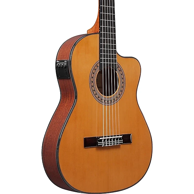 Ibanez GA5TCE3Q Classical 3/4 Acoustic-Electric Guitar Amber