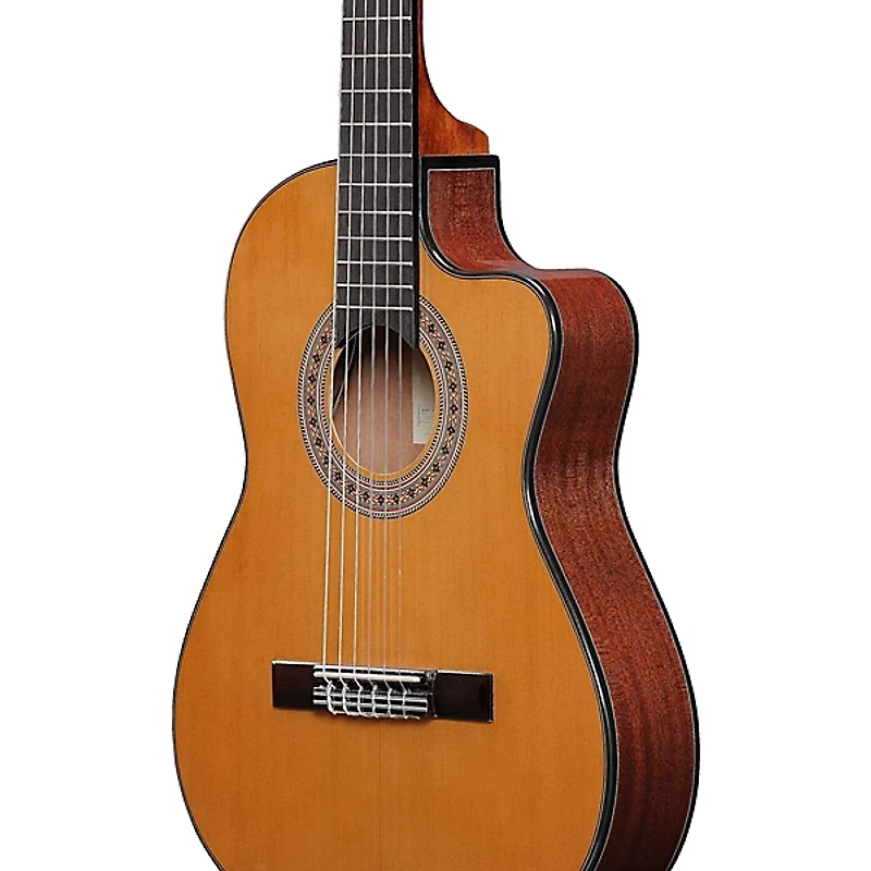 Ibanez GA5TCE3Q Classical 3/4 Acoustic-Electric Guitar Amber