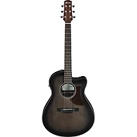Ibanez AAM70CE Advanced Auditorium Acoustic-Electric Guitar Transparent Charcoal Burst