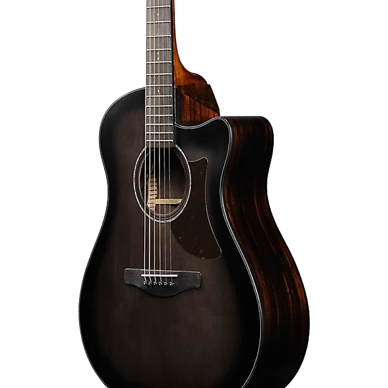 Ibanez AAM70CE Advanced Auditorium Acoustic-Electric Guitar Transparent Charcoal Burst