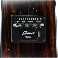 Ibanez AAM70CE Advanced Auditorium Acoustic-Electric Guitar Transparent Charcoal Burst