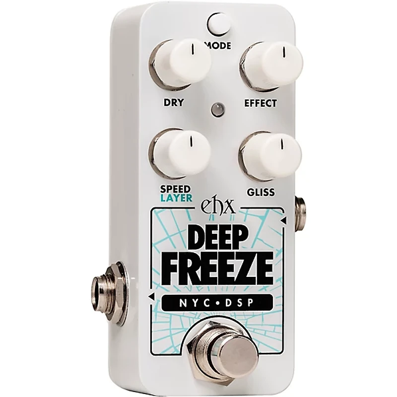 Electro-Harmonix Deep Freeze Sound Retainer Effects Pedal White
