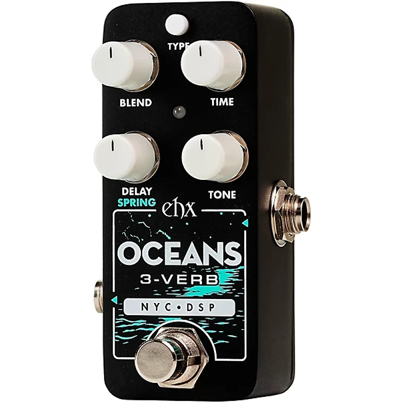 Electro-Harmonix Oceans 3-Verb Reverb Effects Pedal Black