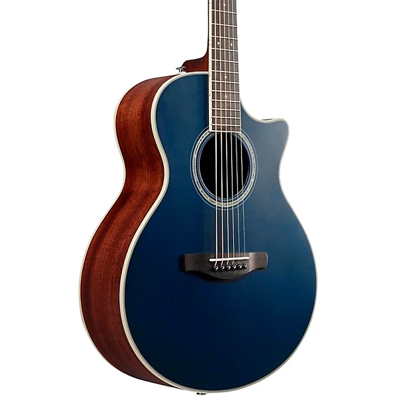 Ibanez AE200JR Mini Auditorium Acoustic-Electric Guitar Dark Tide Blue Flat