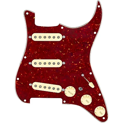 920D Custom Texas Vintage Loaded Pickguard for Strat With Aged White Pickups and S7W-MT Wiring Harness