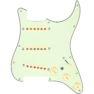 920D Custom Texas Growler Loaded Pickguard for Strat With Aged White Pickups and S7W-MT Wiring Harness