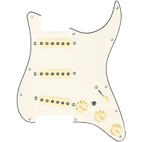 920D Custom Texas Grit Loaded Pickguard for Strat With Aged White Pickups and Knobs and S7W-MT Wiring Harness