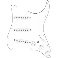 920D Custom Texas Grit Loaded Pickguard for Strat With White Pickups and Knobs and S7W-MT Wiring Harness