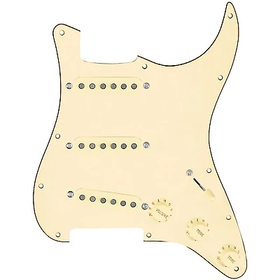 920D Custom Texas Vintage Loaded Pickguard for Strat With Aged White Pickups and S7W Wiring Harness
