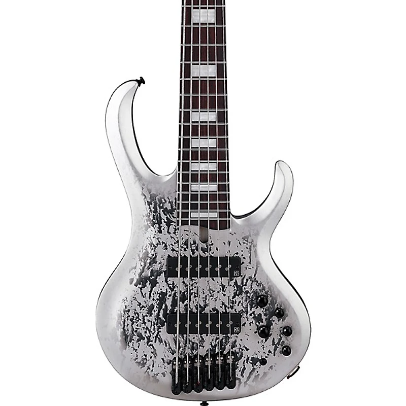 Ibanez BTB25TH6 6-String Electric Bass Guitar - Silver Blizzard Matte