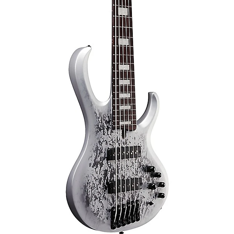 Ibanez BTB25TH6 6-String Electric Bass Guitar - Silver Blizzard Matte