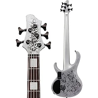 Ibanez BTB25TH5 5-String Electric Bass Guitar Silver Blizzard Matte