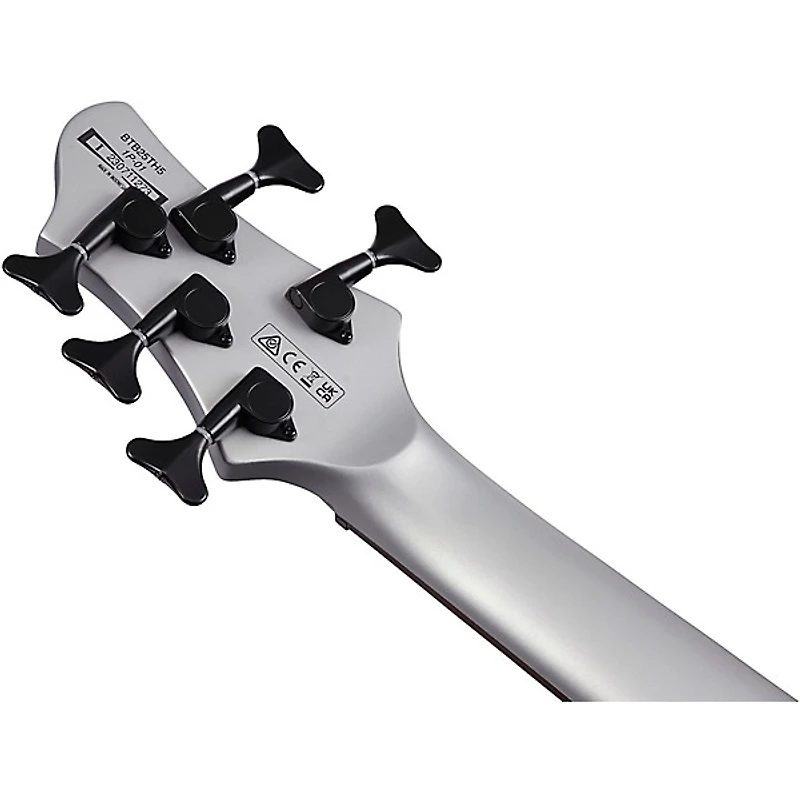 Ibanez BTB25TH5 5-String Electric Bass Guitar Silver Blizzard Matte