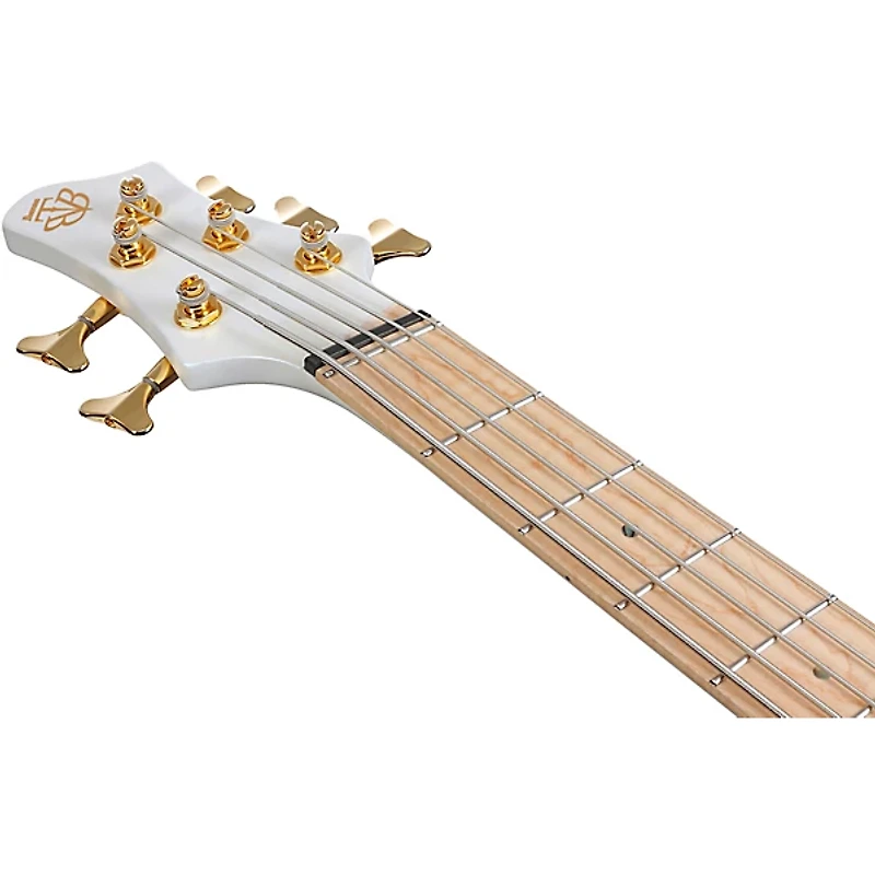 Ibanez BTB605MLM 5-String Multi-Scale Electric Bass Guitar Pearl White Matte