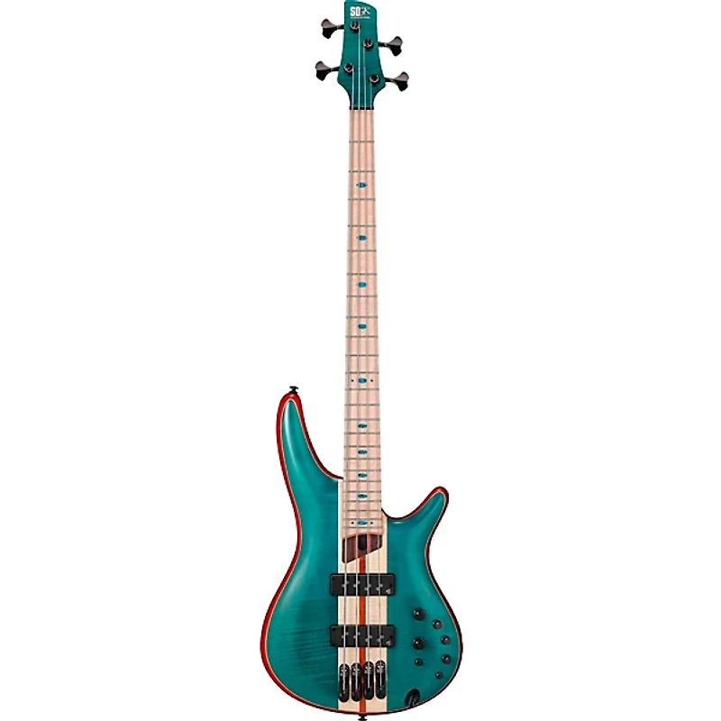 Ibanez Premium SR1420B 4-String Electric Bass Guitar Caribbean Green Low Gloss
