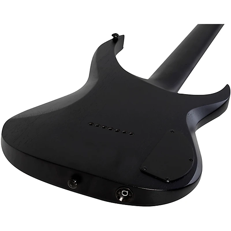 Schecter Guitar Research KM-7 MK-III Legacy Left-Handed 7-String Electric Guitar Transparent White Satin