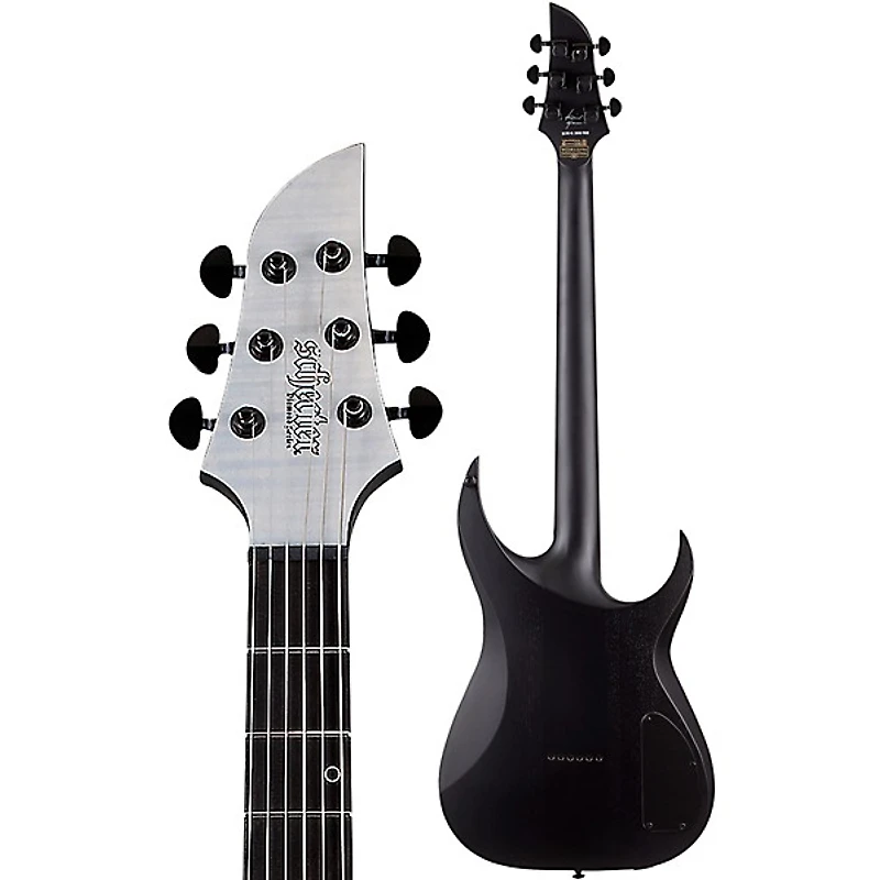 Schecter Guitar Research KM-6 MK-III Legacy Left-Handed Electric Guitar Transparent White Satin