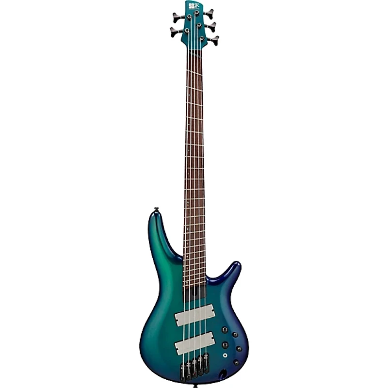 Ibanez SRMS725 5-String Multi-Scale Electric Bass Guitar Blue Chameleon