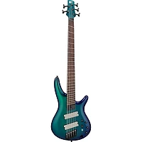 Ibanez SRMS725 5-String Multi-Scale Electric Bass Guitar Blue Chameleon