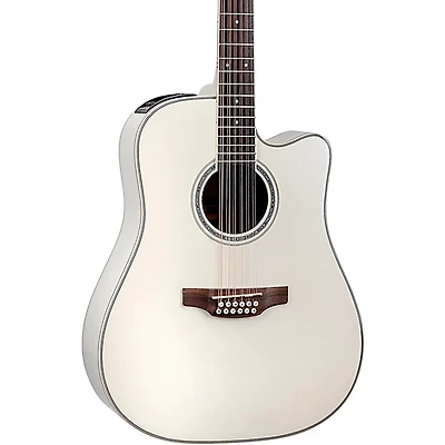 Takamine GD37CE 12-String Dreadnought Acoustic-Electric Guitar - Pearl White