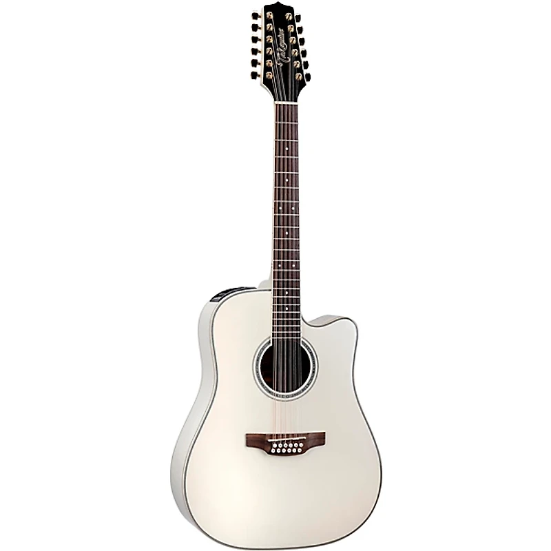 Takamine GD37CE 12-String Dreadnought Acoustic-Electric Guitar - Pearl White