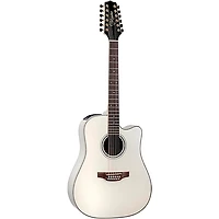 Takamine GD37CE 12-String Dreadnought Acoustic-Electric Guitar - Pearl White
