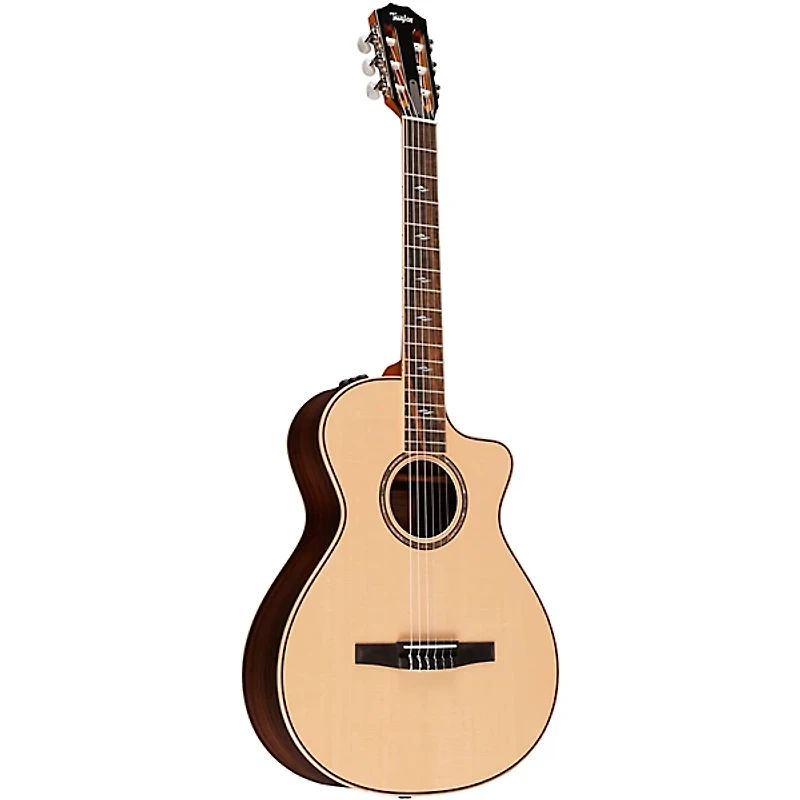 Taylor 812ce-N Grand Concert Nylon-String Acoustic-Electric Guitar Natural