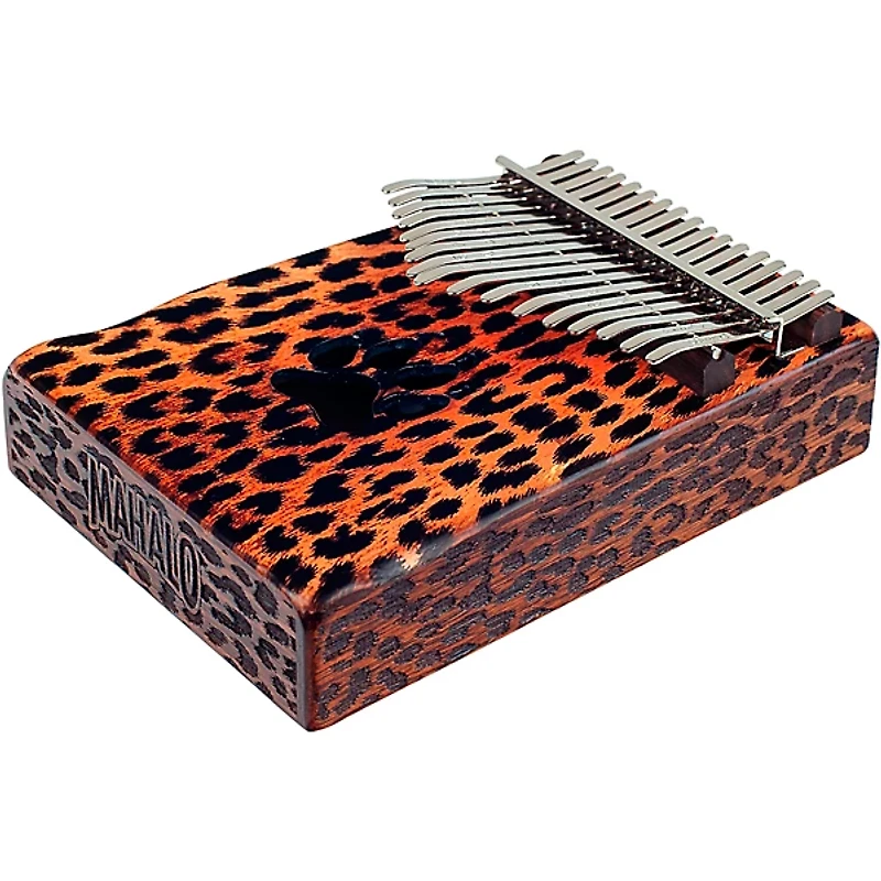 Mahalo Cheetah Kalimba with Bag
