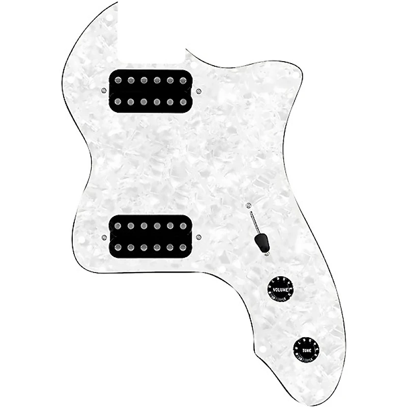 920D Custom 72 Thinline Tele Loaded Pickguard With Uncovered Smoothie Humbuckers with Black Knobs