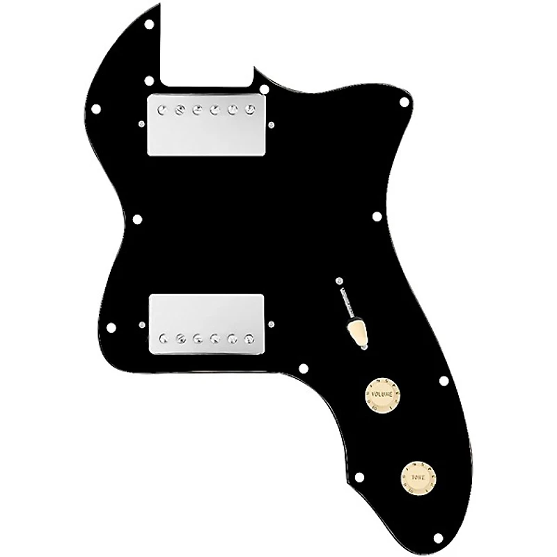 920D Custom 72 Thinline Tele Loaded Pickguard With Nickel Smoothie Humbuckers with Aged White Knobs